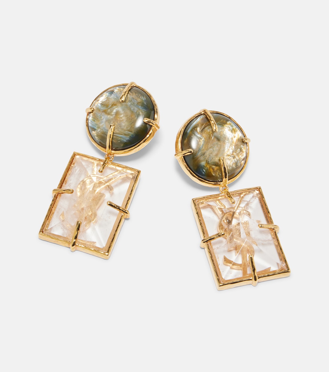 Cassandre clip-on earrings | Saint Laurent