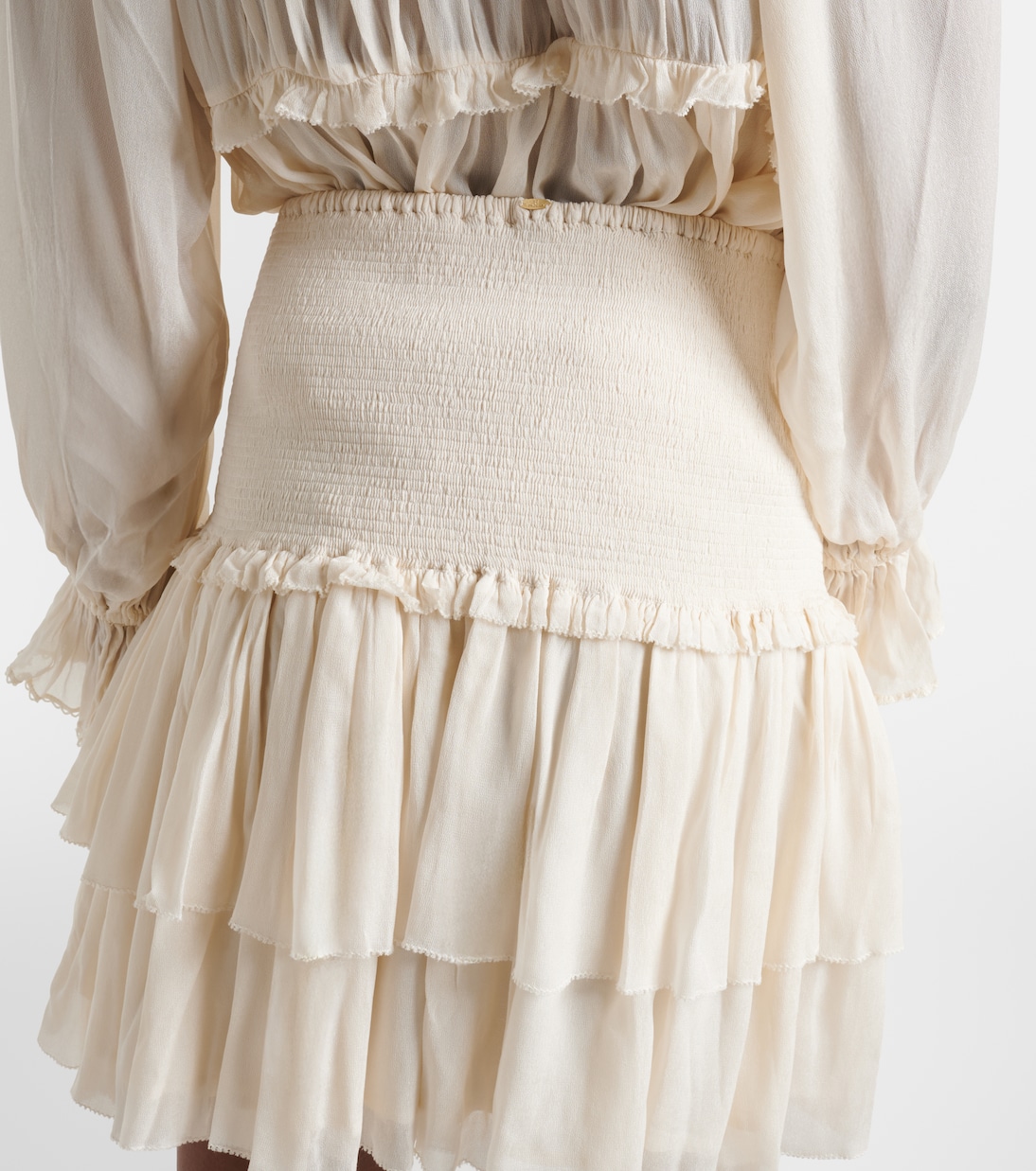 Farrah tiered miniskirt | Poupette St Barth