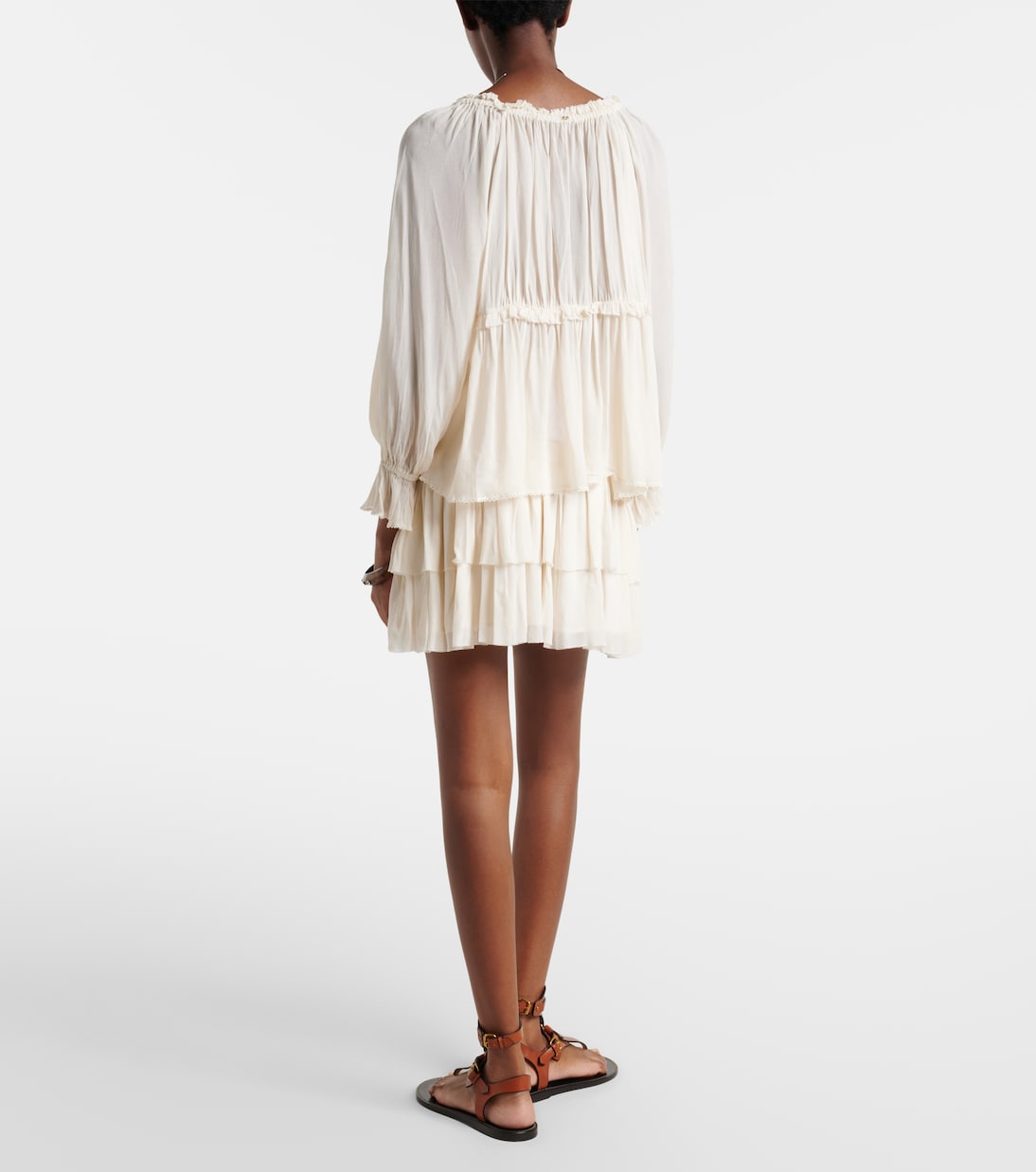 Farrah tiered miniskirt | Poupette St Barth