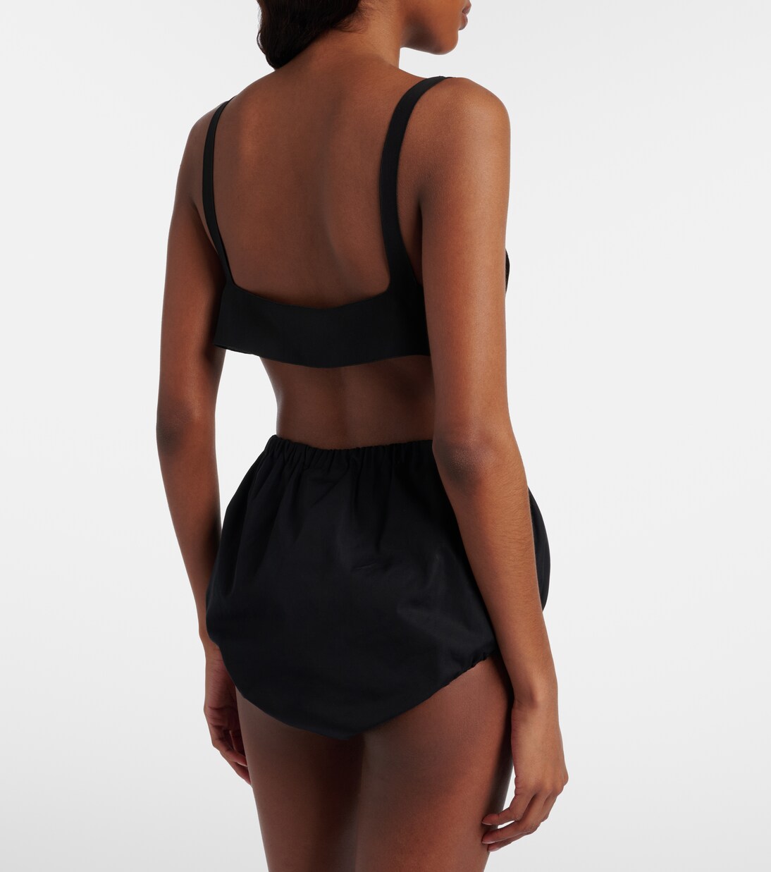 Oversized silk crêpe de chine bra top | Prada