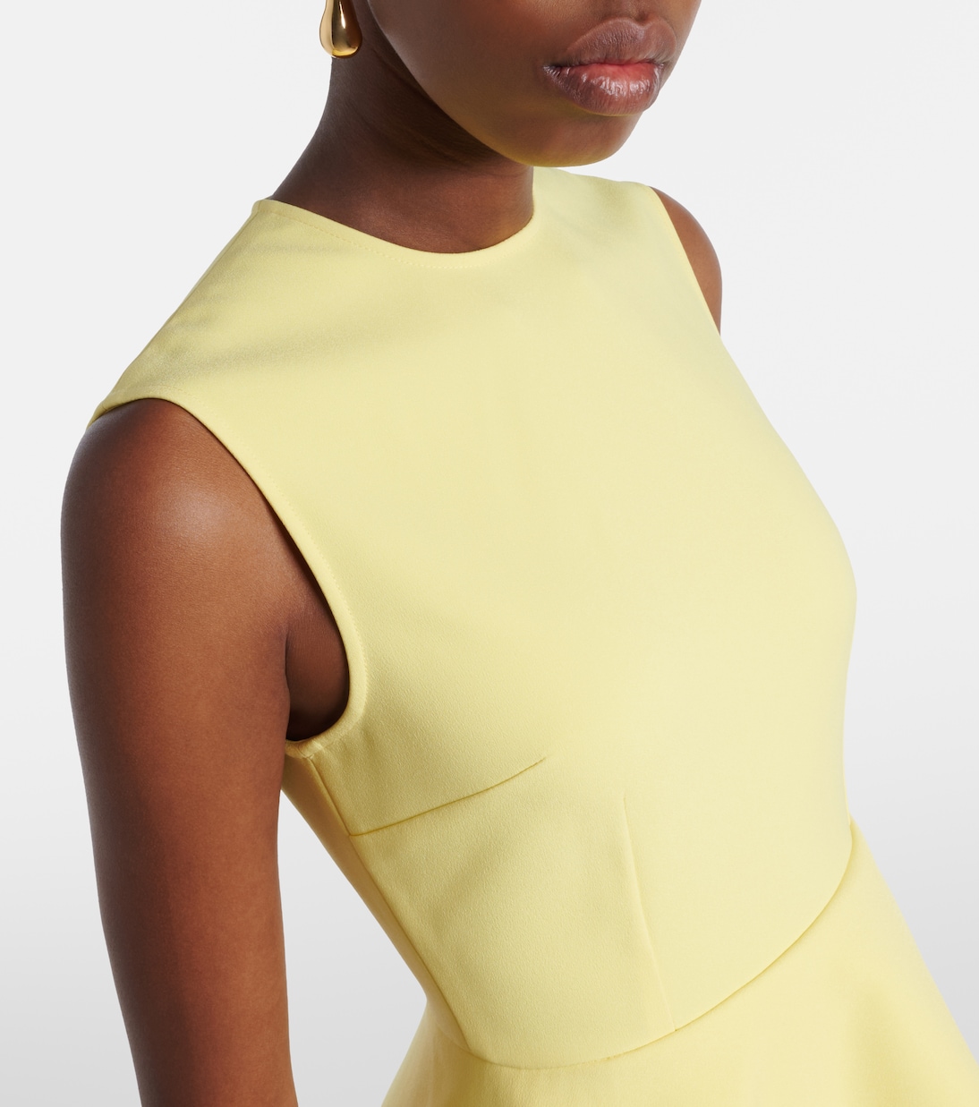 Severny draped pleated midi dress | Solace London