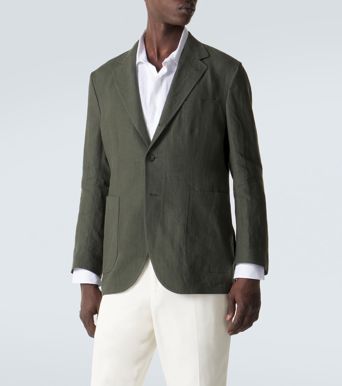 Single-breasted linen blazer | Rubinacci