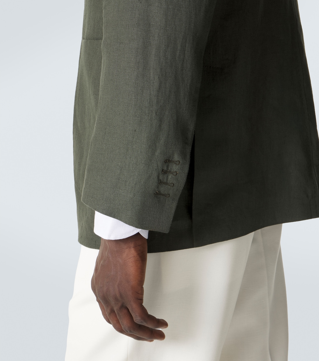 Single-breasted linen blazer | Rubinacci