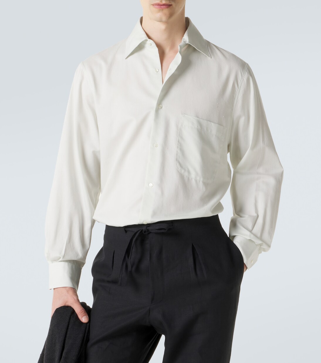 Hemd aus Baumwolle und Seide | Stòffa