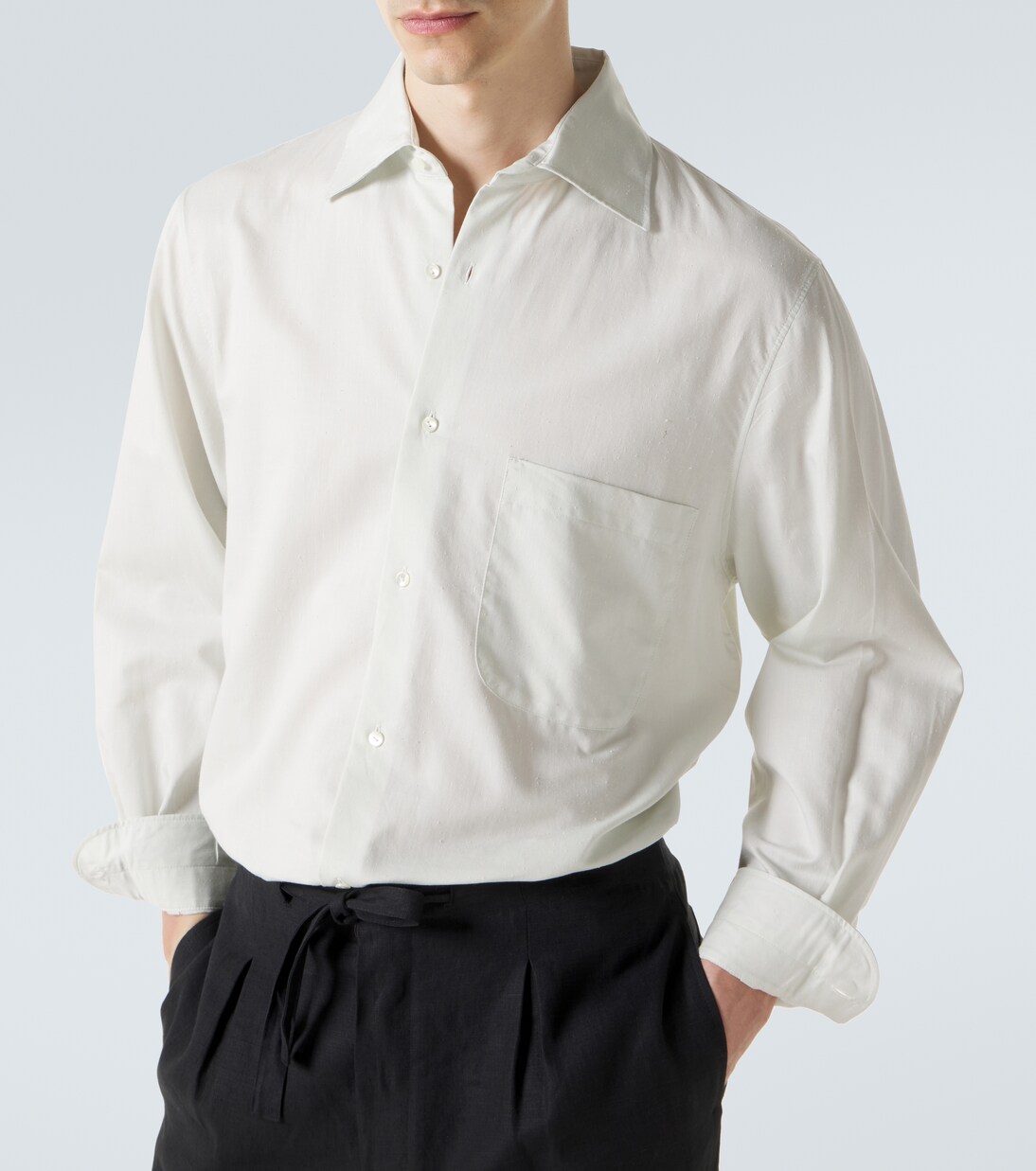 Hemd aus Baumwolle und Seide | Stòffa