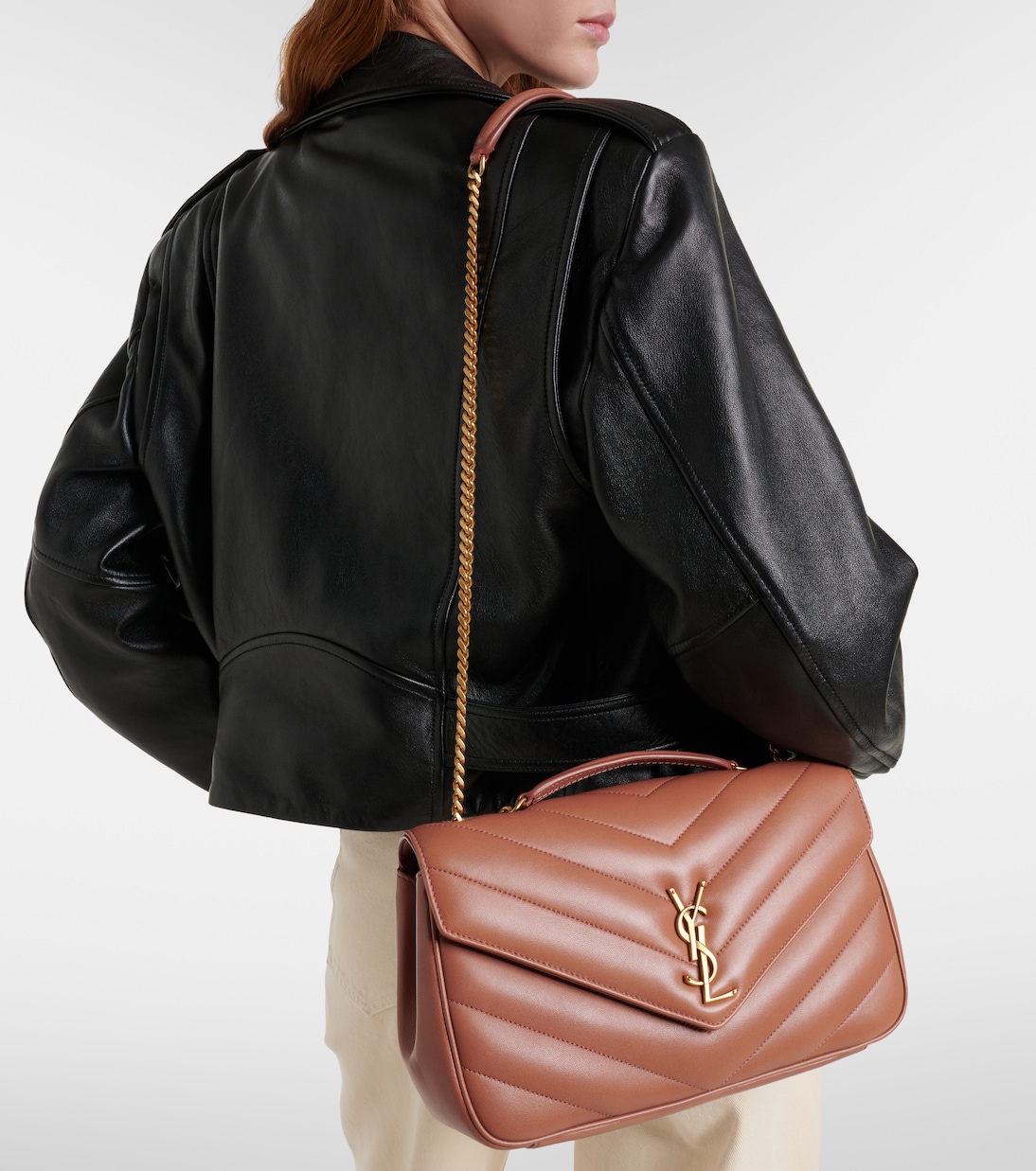 Schultertasche Loulou Medium aus Leder | Saint Laurent