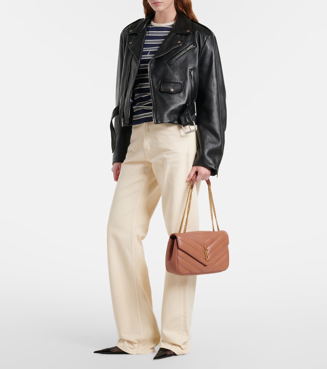 Schultertasche Loulou Medium aus Leder | Saint Laurent