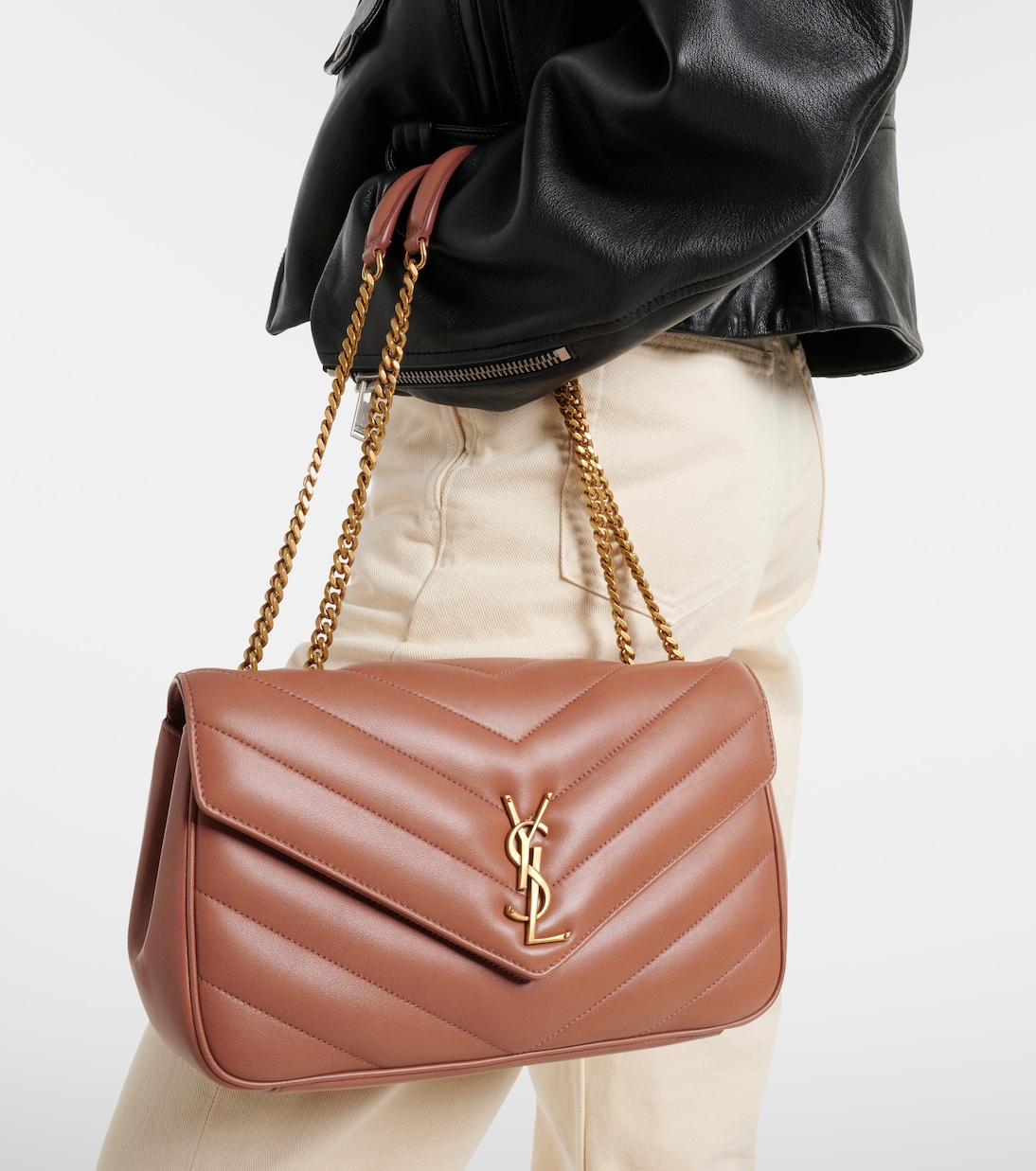 Schultertasche Loulou Medium aus Leder | Saint Laurent