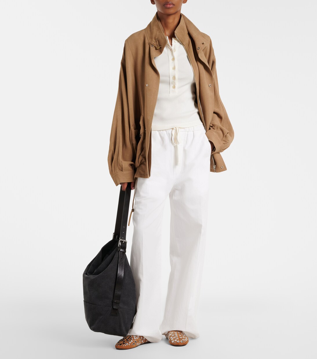 Weite Hose Aurora aus Baumwolle und Leinen | Citizens of Humanity