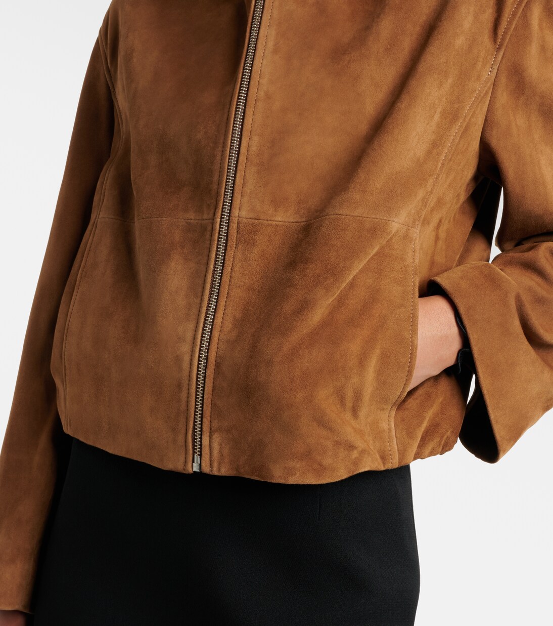 Etienne suede jacket | Nour Hammour
