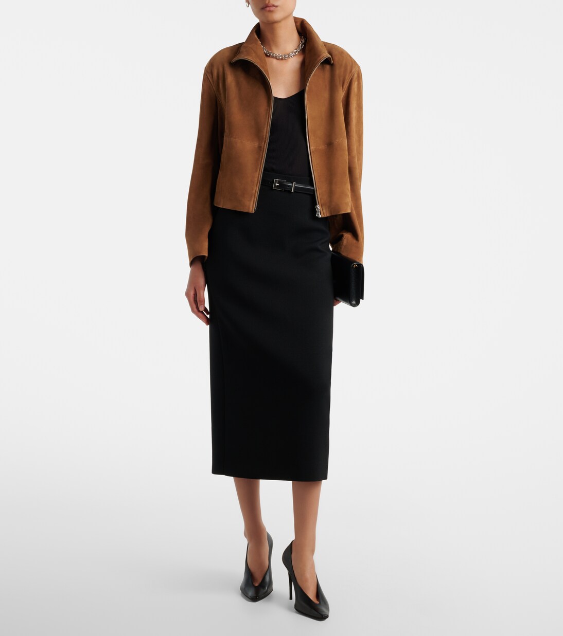 Etienne suede jacket | Nour Hammour