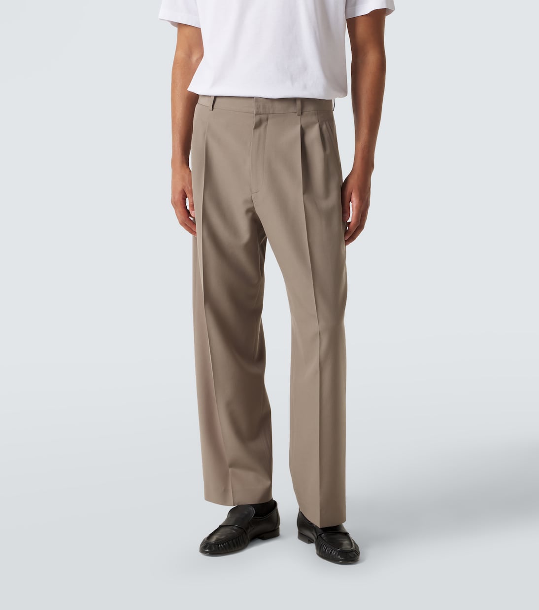 Pantalon droit Tarek en laine | The Row