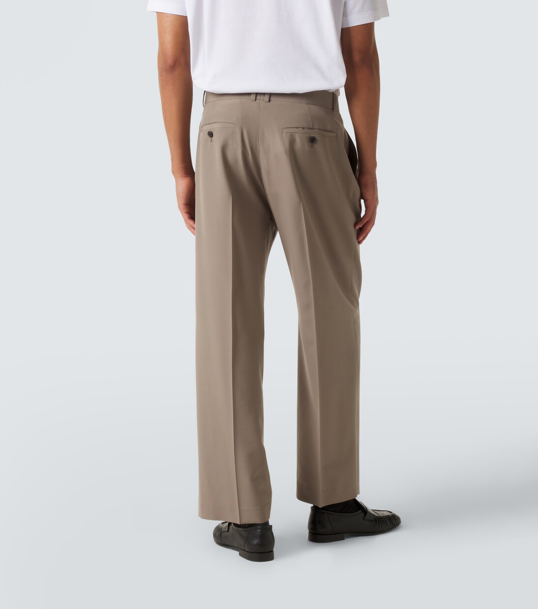 Pantalon droit Tarek en laine | The Row