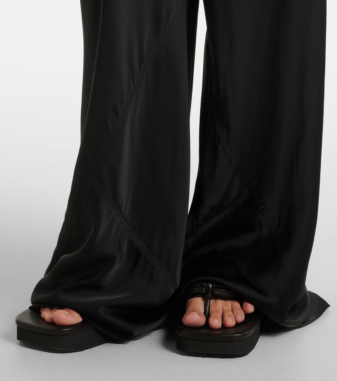 Bias cady crêpe cady wide-leg pants | Rick Owens