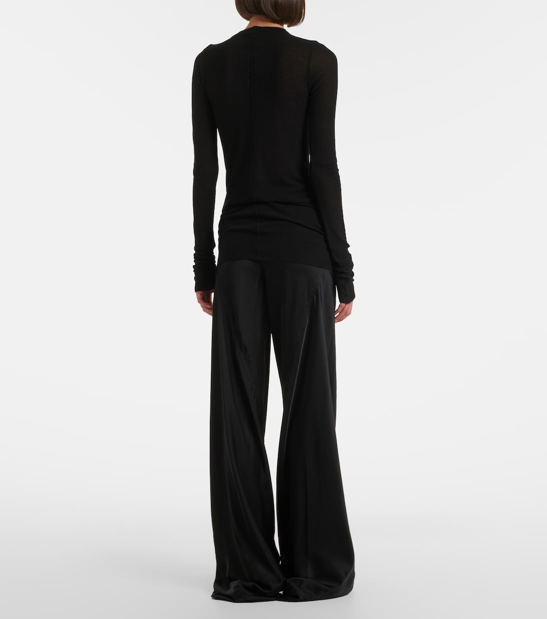 Bias cady crêpe cady wide-leg pants | Rick Owens