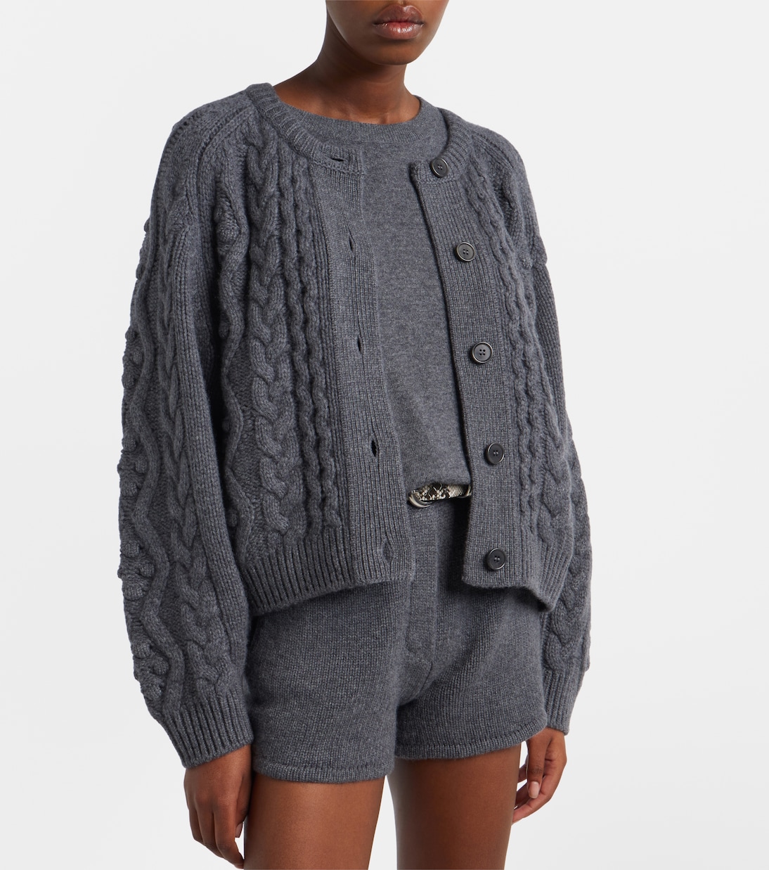 Winroe cable-knit cashmere cardigan | Lisa Yang