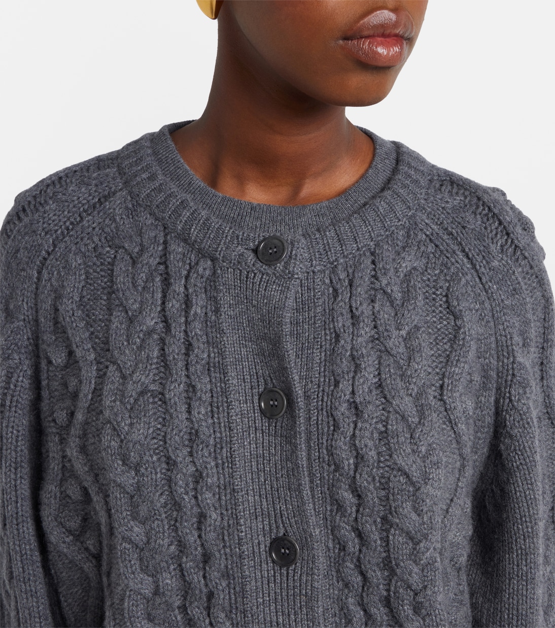 Winroe cable-knit cashmere cardigan | Lisa Yang