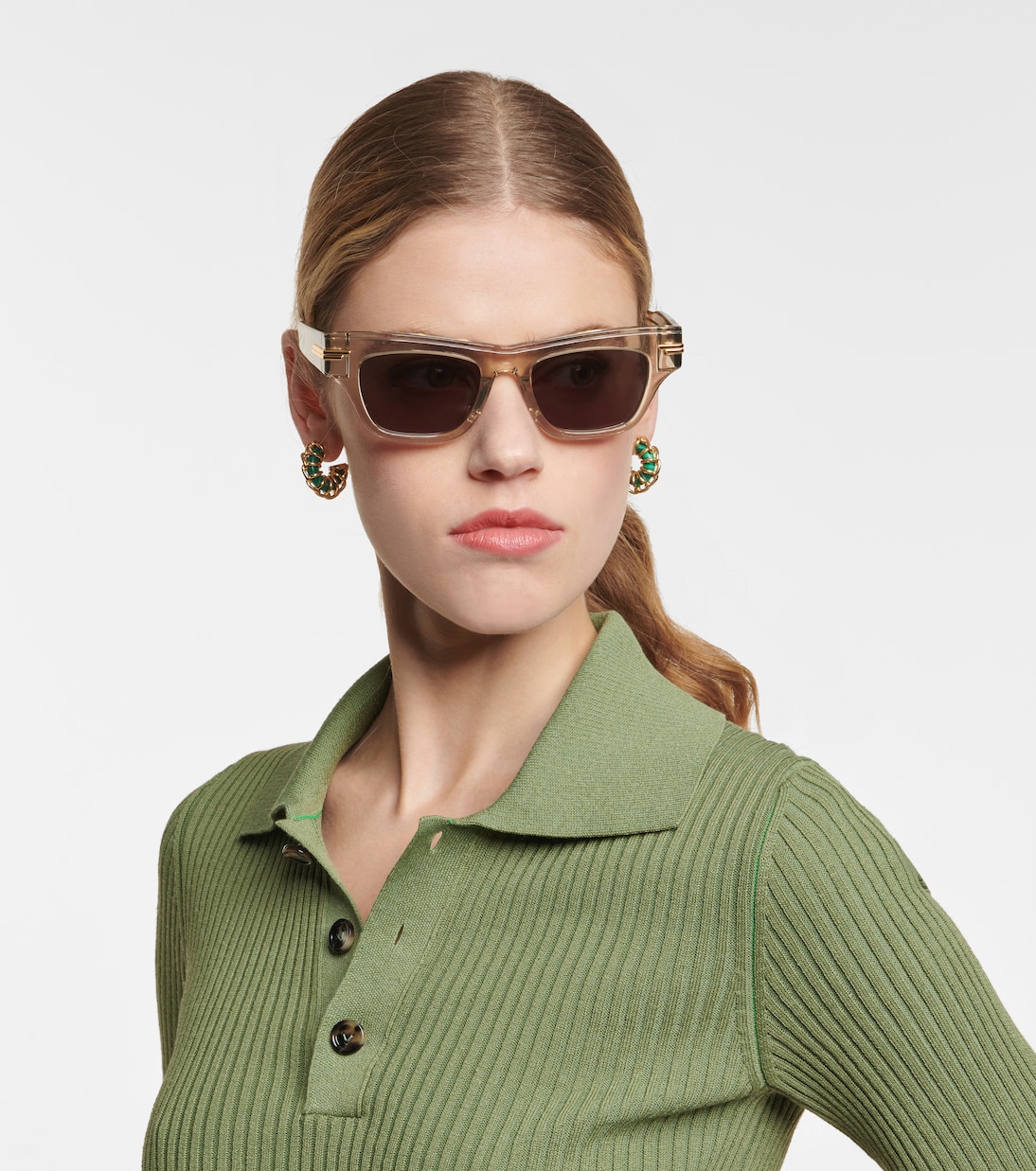 Occhiali da sole Mitre in acetato | Bottega Veneta