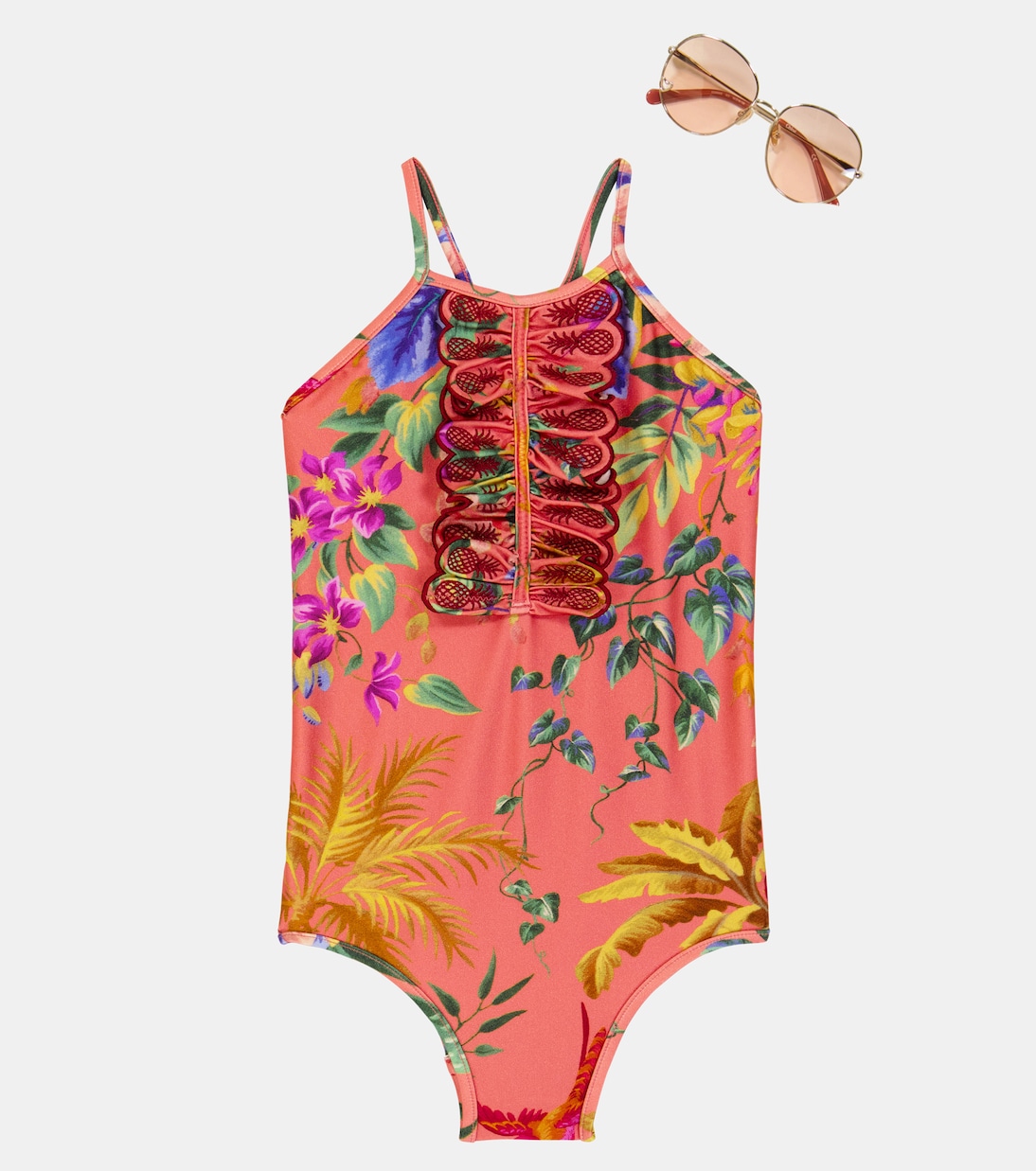 Tropicana floral swimsuit | Zimmermann Kids
