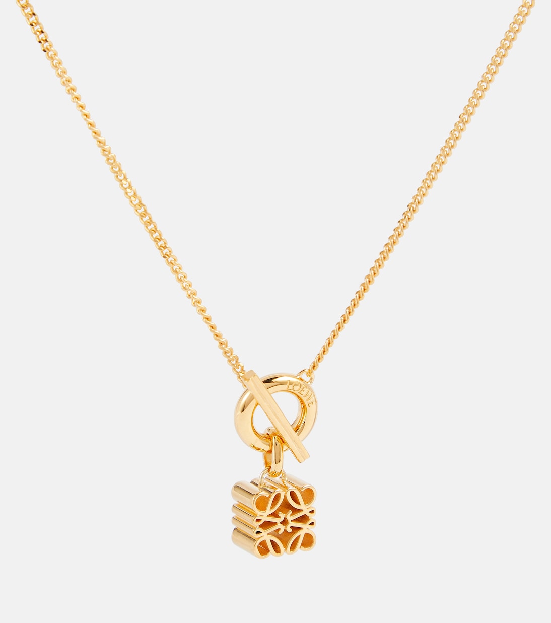 Collier Anagram en argent sterling plaqué or 24 ct | Loewe