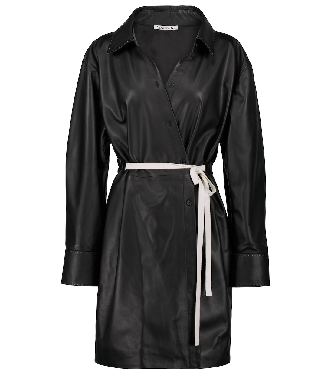 Robe portefeuille en cuir | Acne Studios