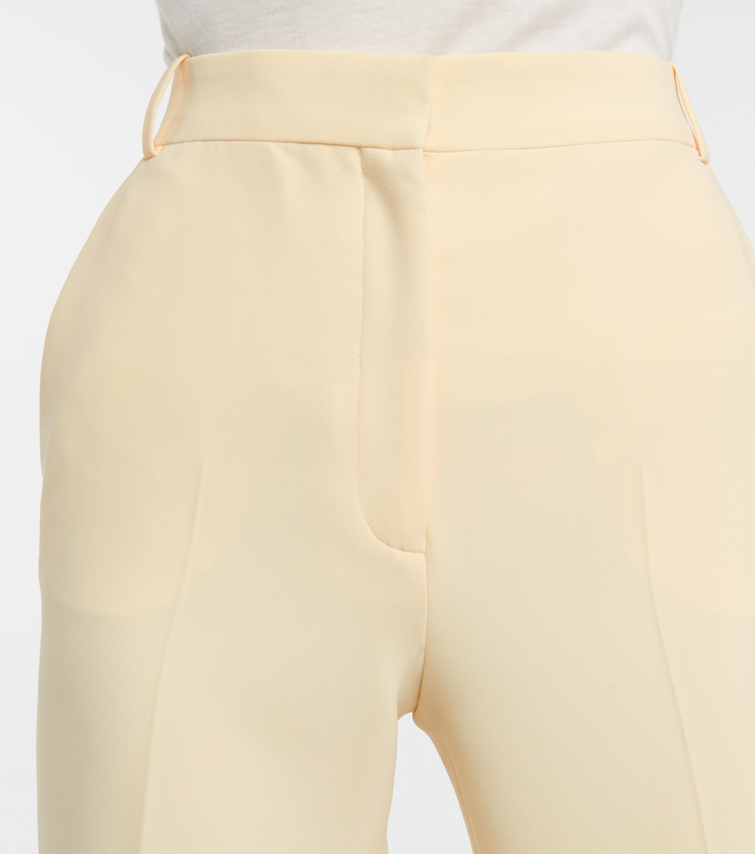 High-Rise-Hose aus Crêpe | The Attico