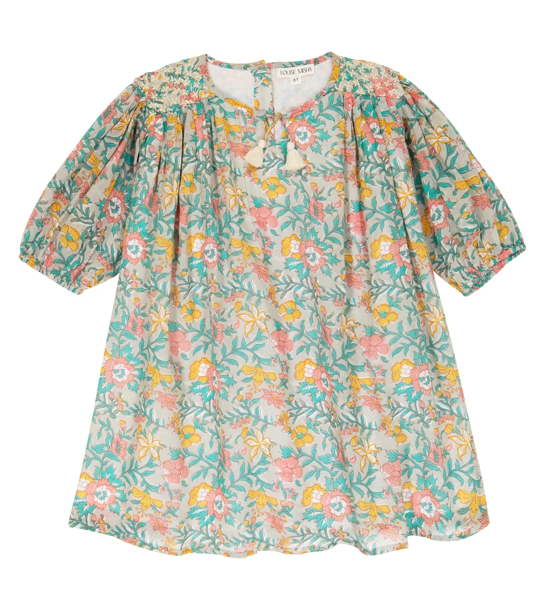 Robe Eugenie en coton à fleurs | Louise Misha