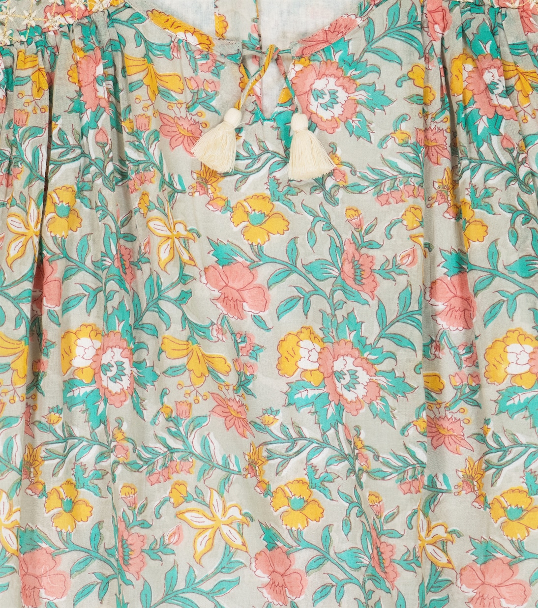 Robe Eugenie en coton à fleurs | Louise Misha