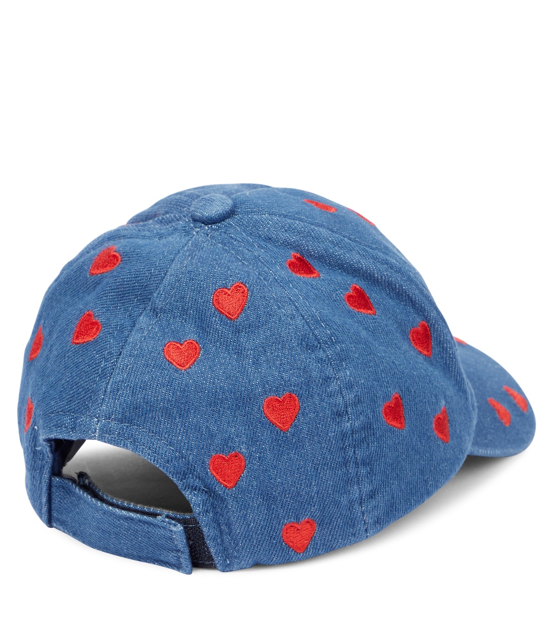 Embroidered denim baseball cap | Monnalisa