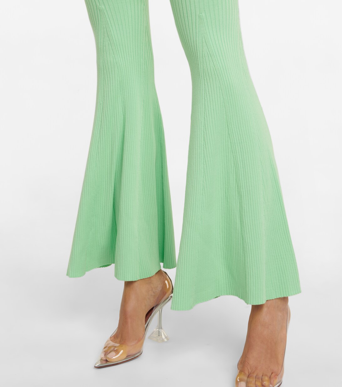 Pantalon évasé à taille haute | Self-Portrait