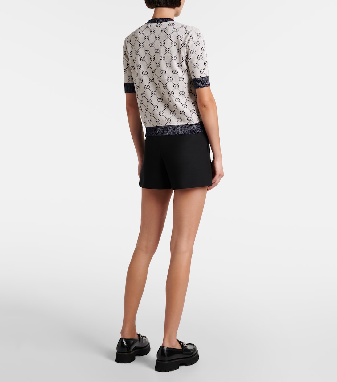 Cotton-blend lamé top | Gucci