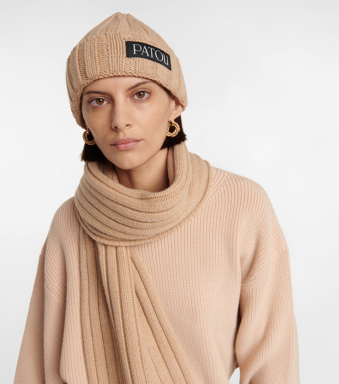Berretto in maglia di lana e cashmere | Patou