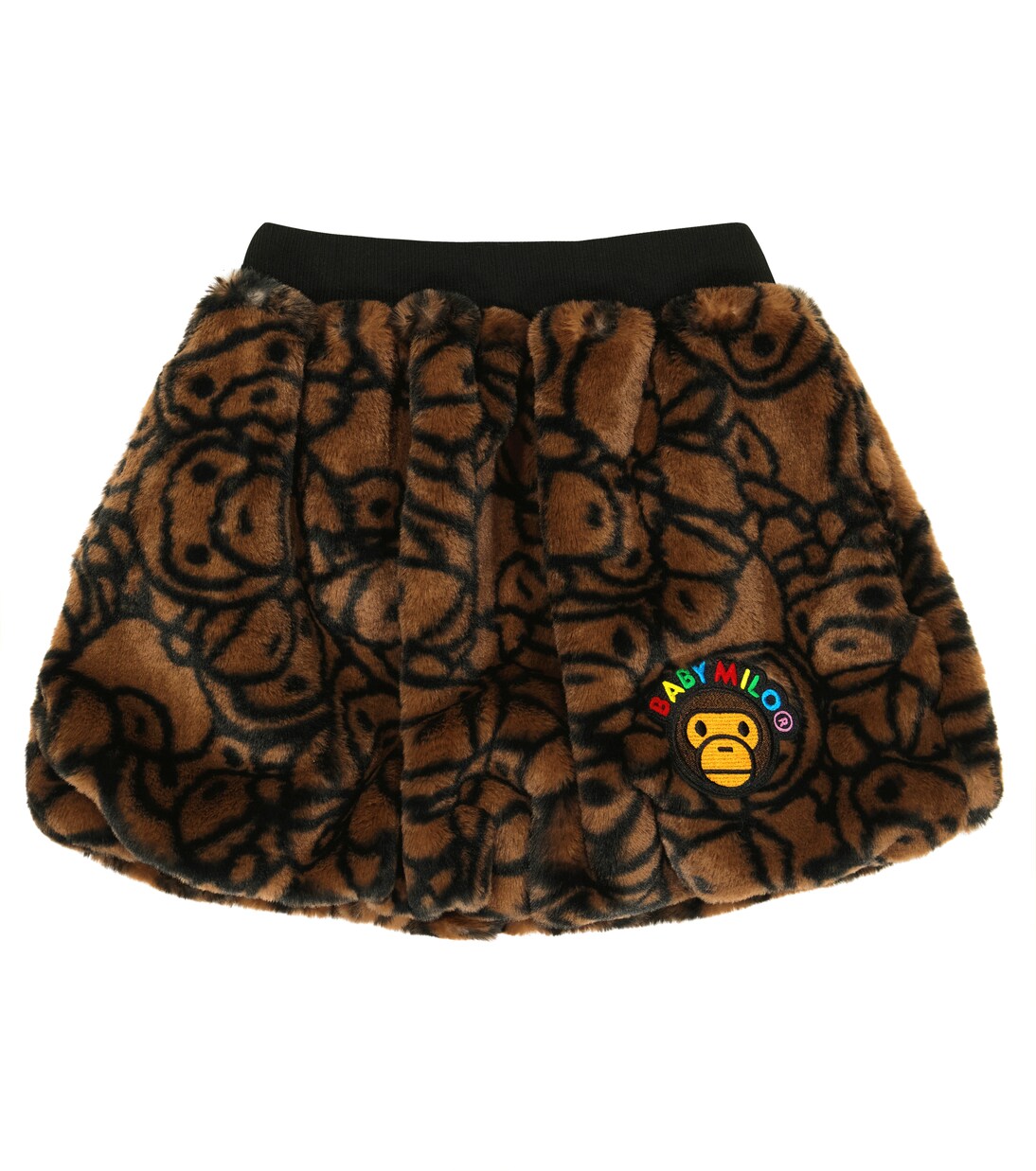 All Baby Milo® printed faux shearling skirt | BAPE Kids