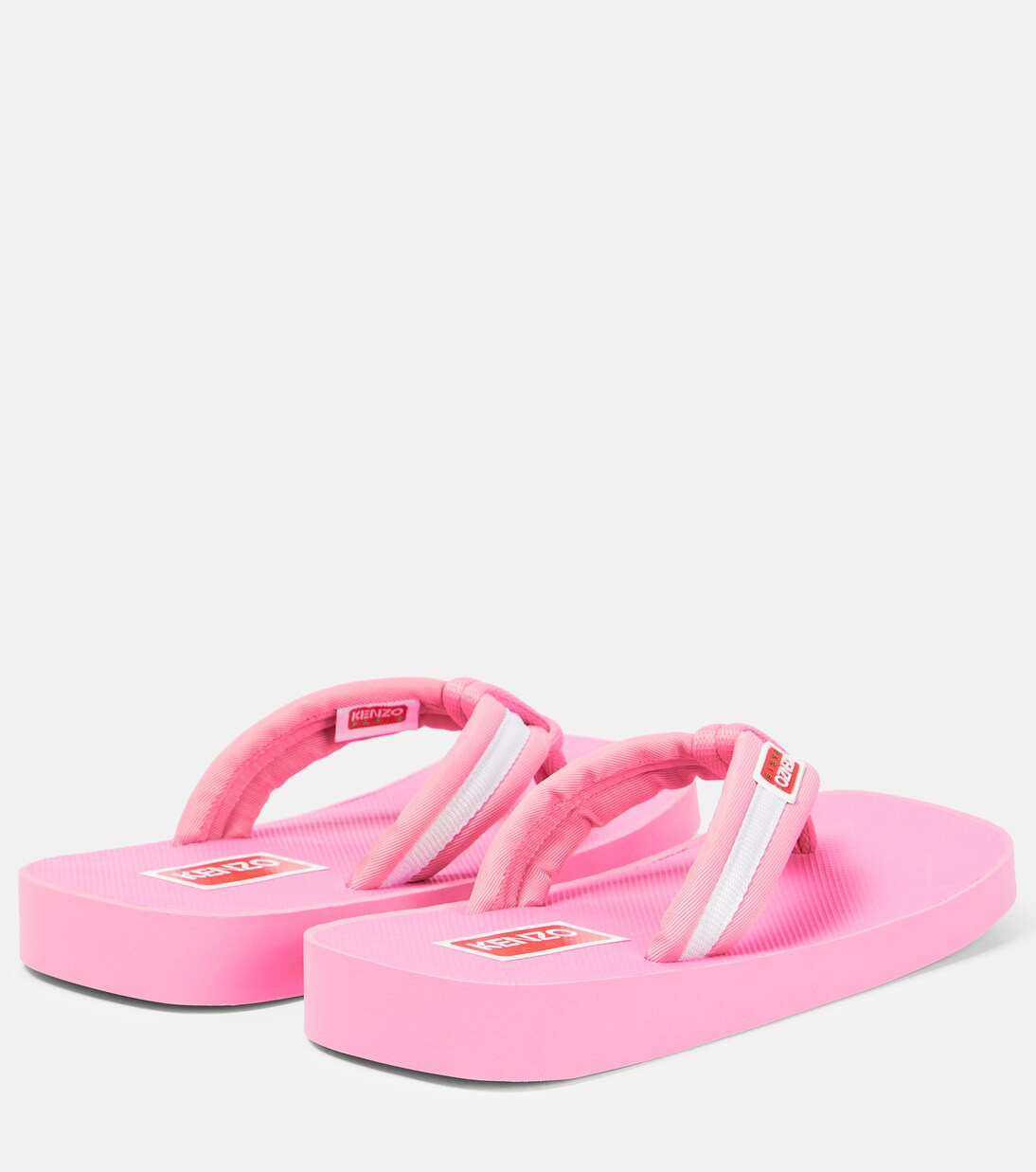 Logo striped thong sandals | Kenzo