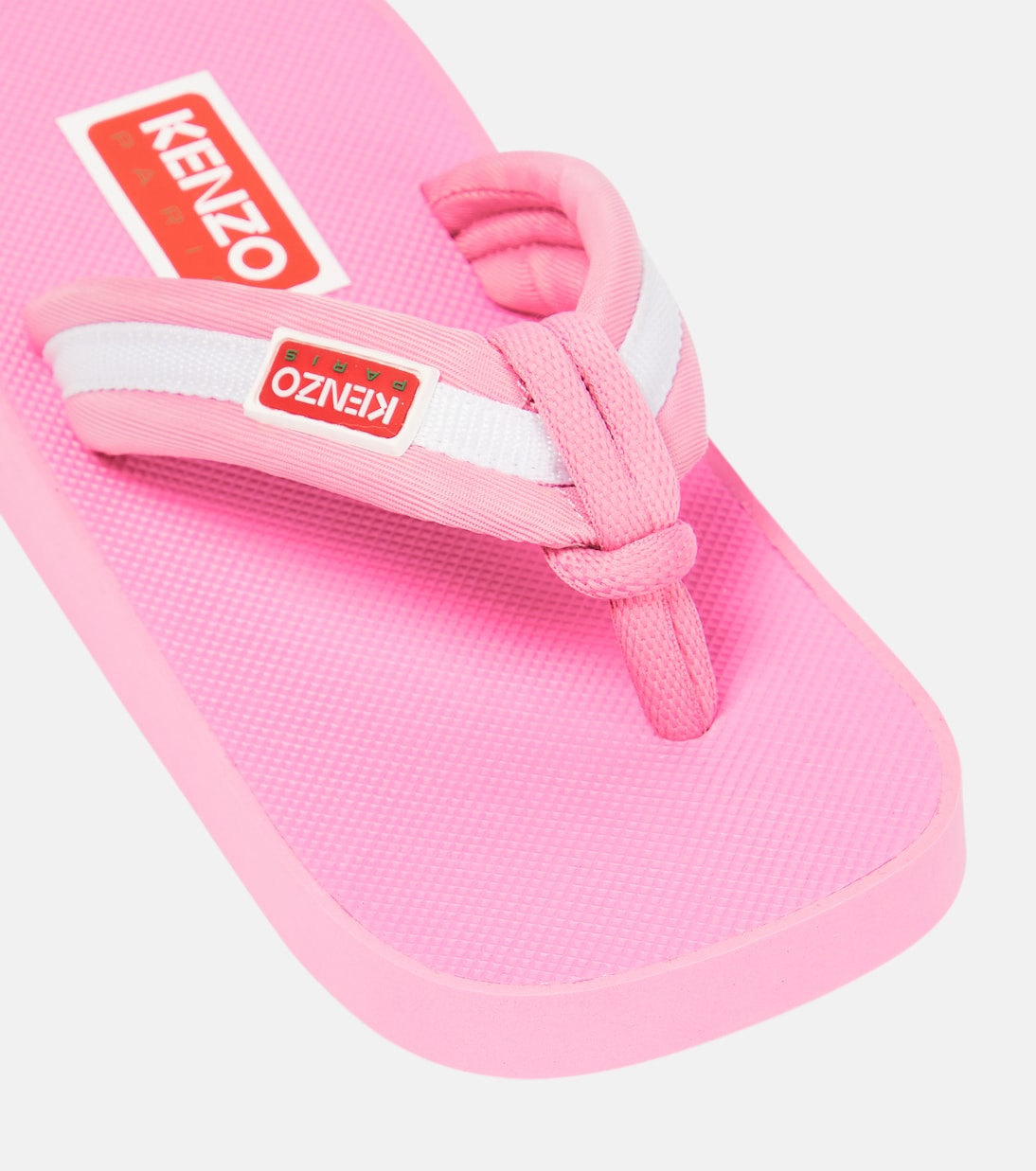 Logo striped thong sandals | Kenzo