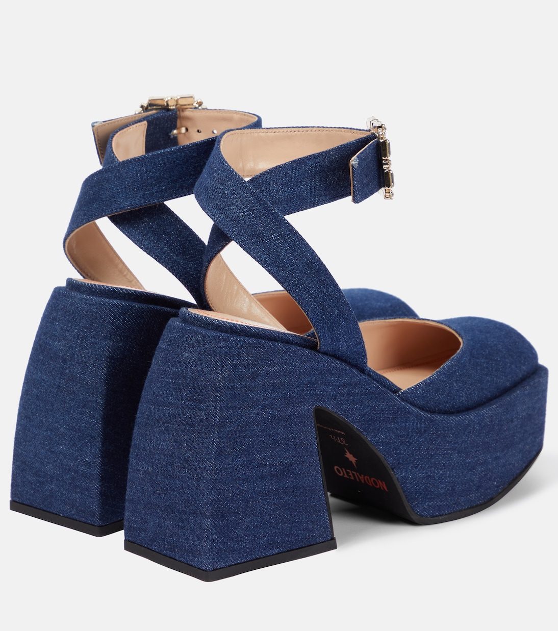 Bulla Sofia denim platform pumps | Nodaleto