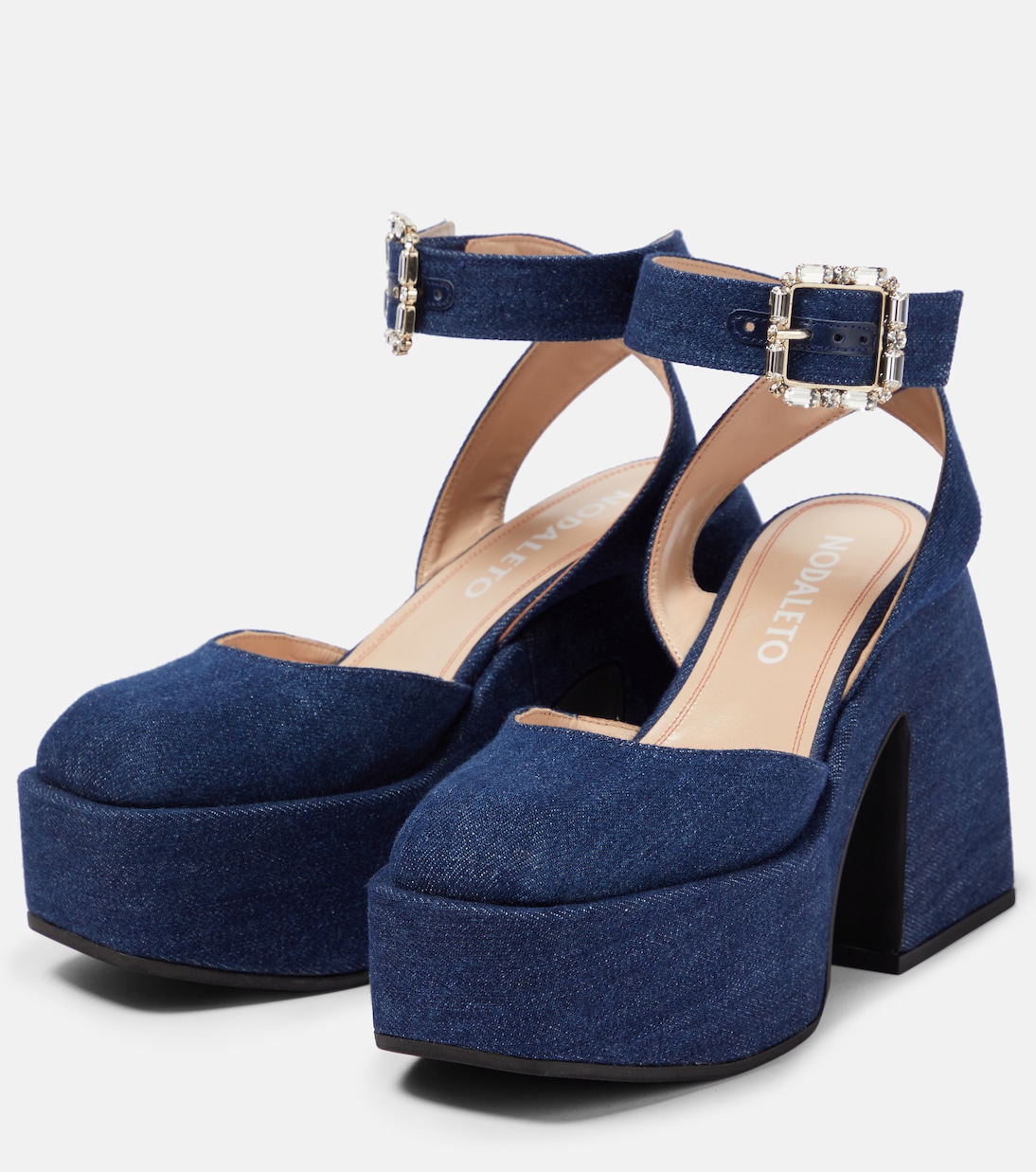 Bulla Sofia denim platform pumps | Nodaleto