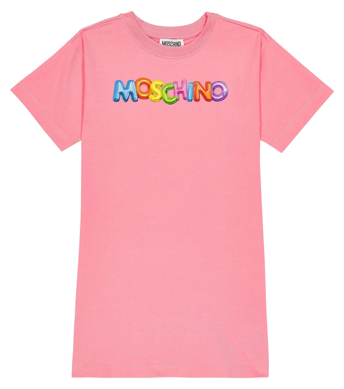 Logo cotton-blend T-shirt dress | Moschino Kids