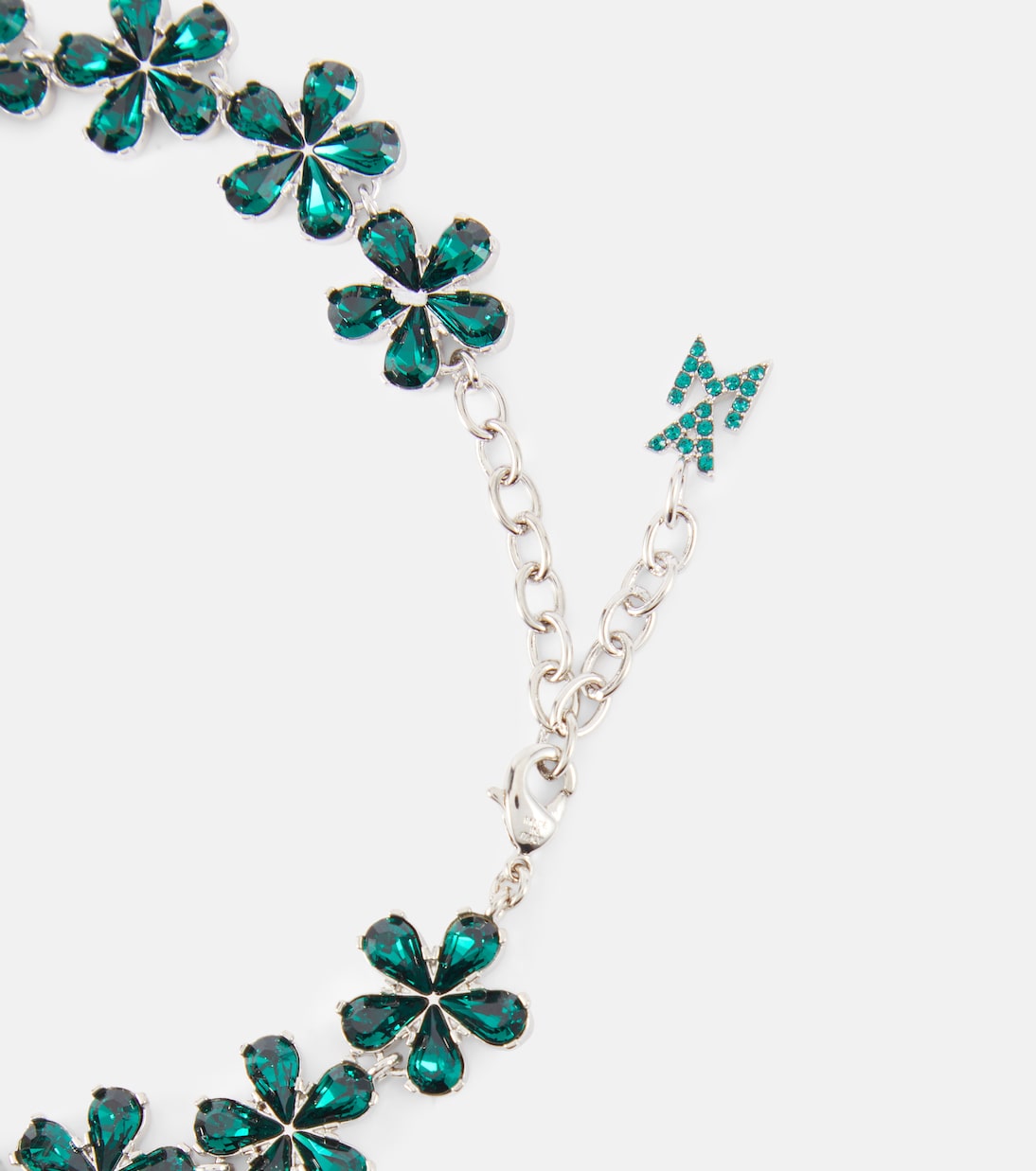 Fußkettchen mit Kristallen | Amina Muaddi