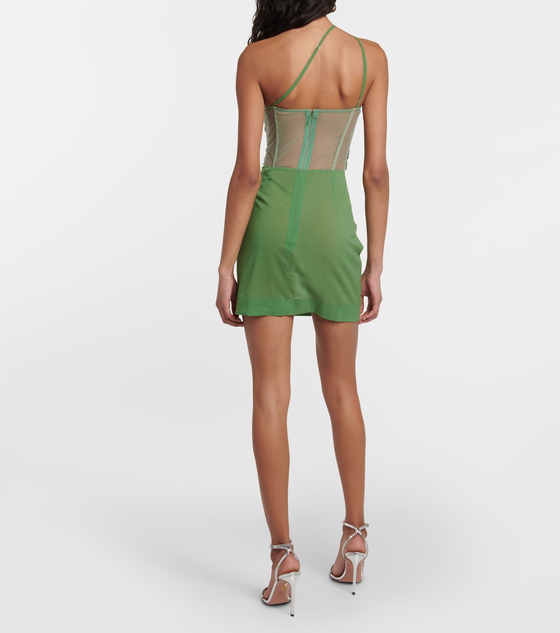 Draped one-shoulder minidress | Nensi Dojaka