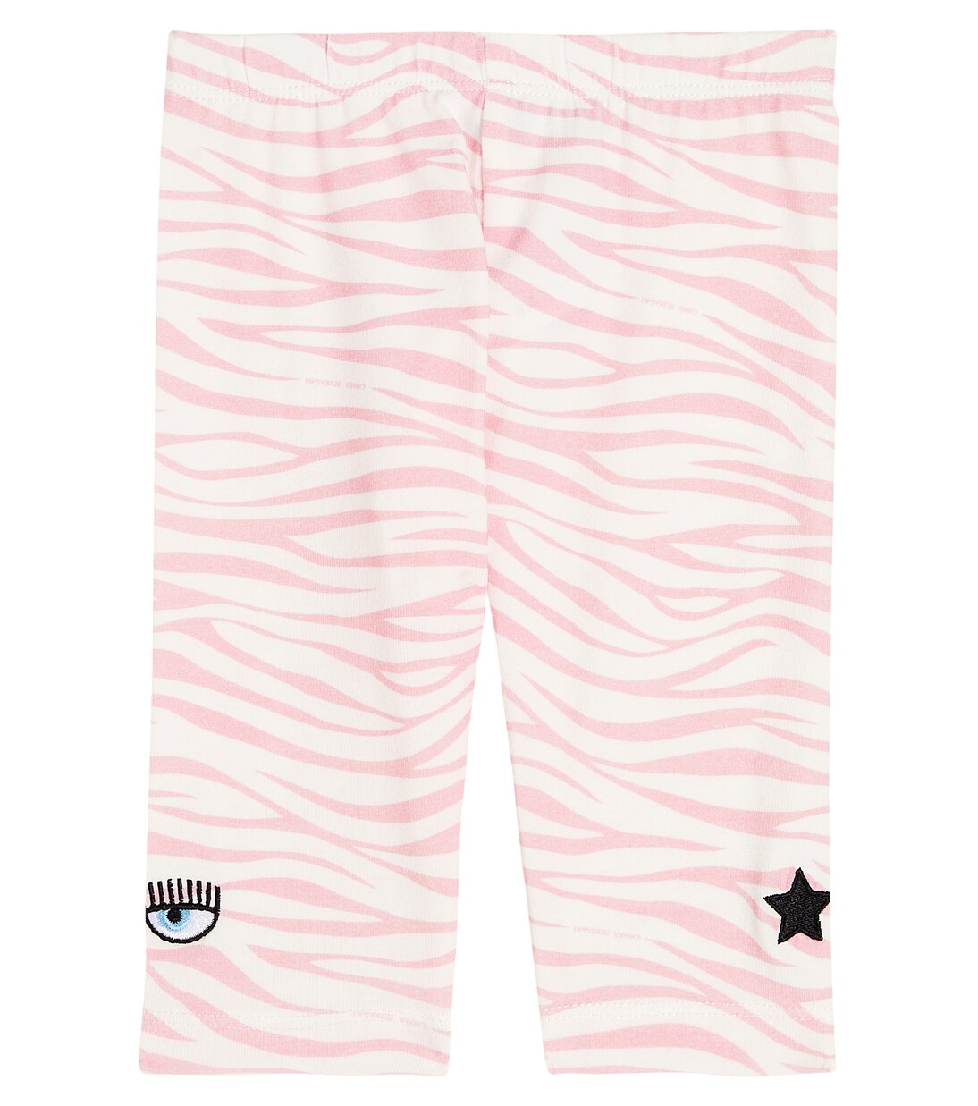 x Chiara Ferragni Baby zebra-print cotton-blend leggings | Monnalisa