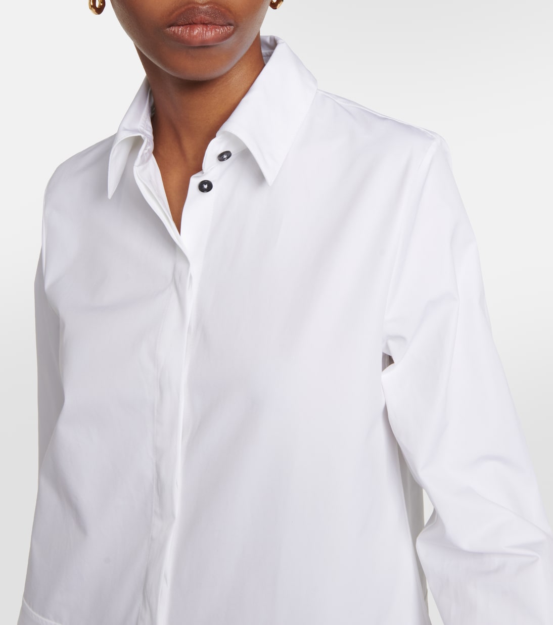 Abito chemisier in popeline di cotone | Jil Sander