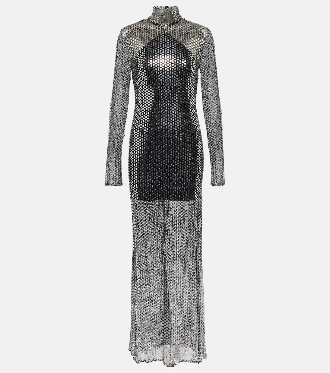 Tina semi-sheer sequined maxi dress | Taller Marmo