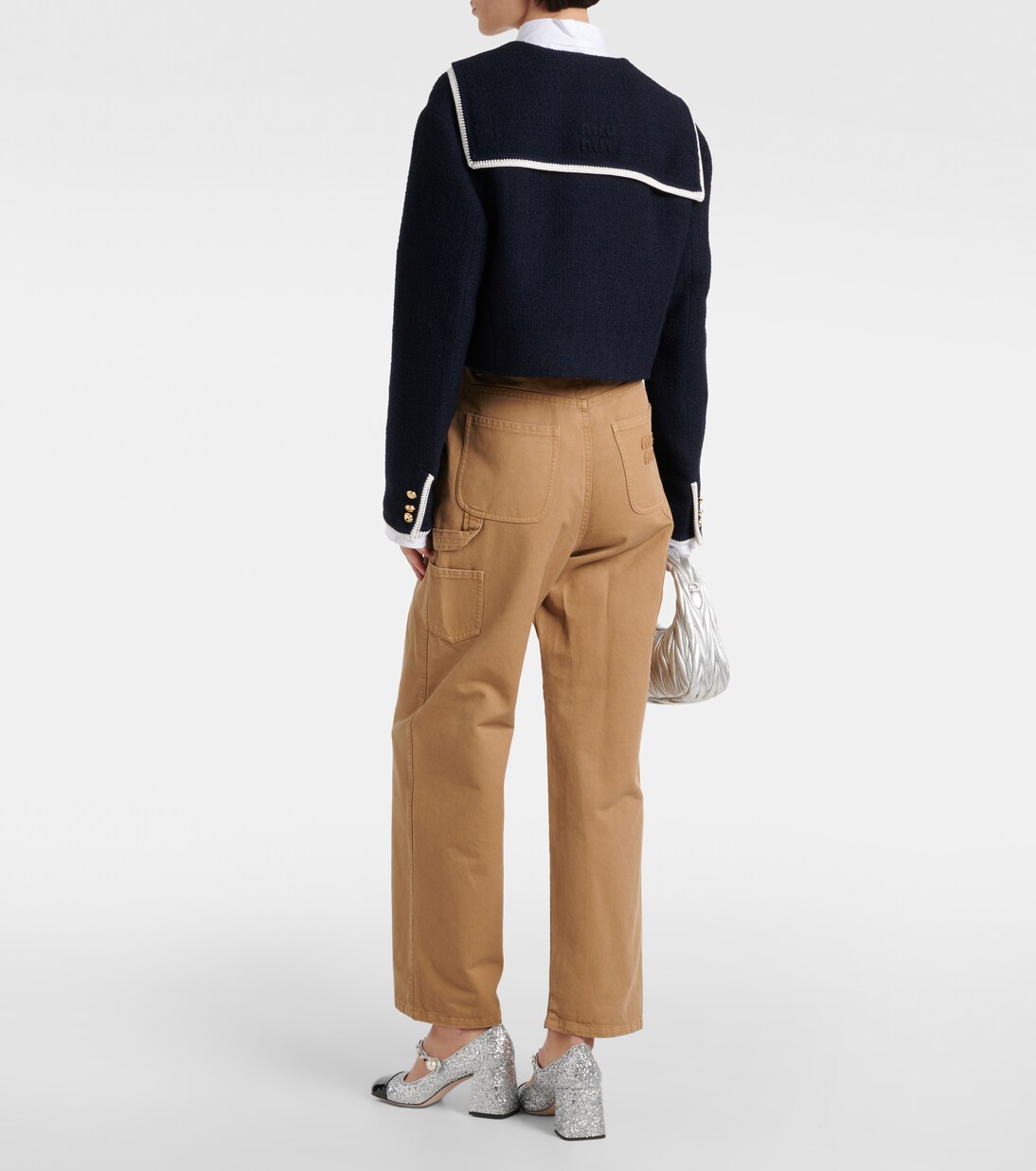 Cropped-Jacke aus Tweed | Miu Miu