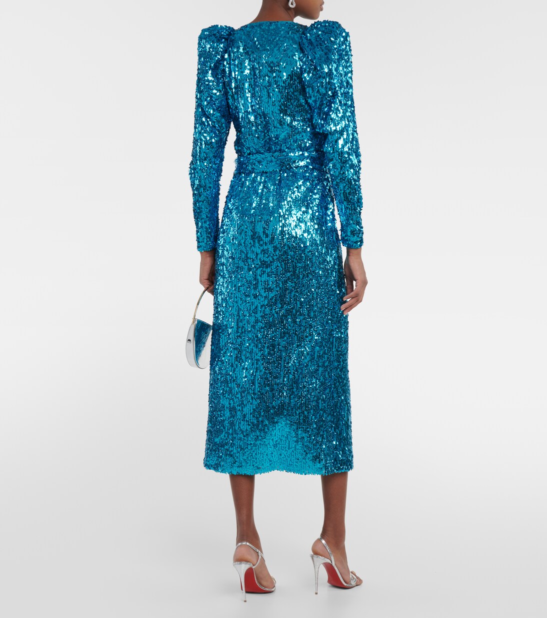 Robe portefeuille à manches bouffantes | Rotate