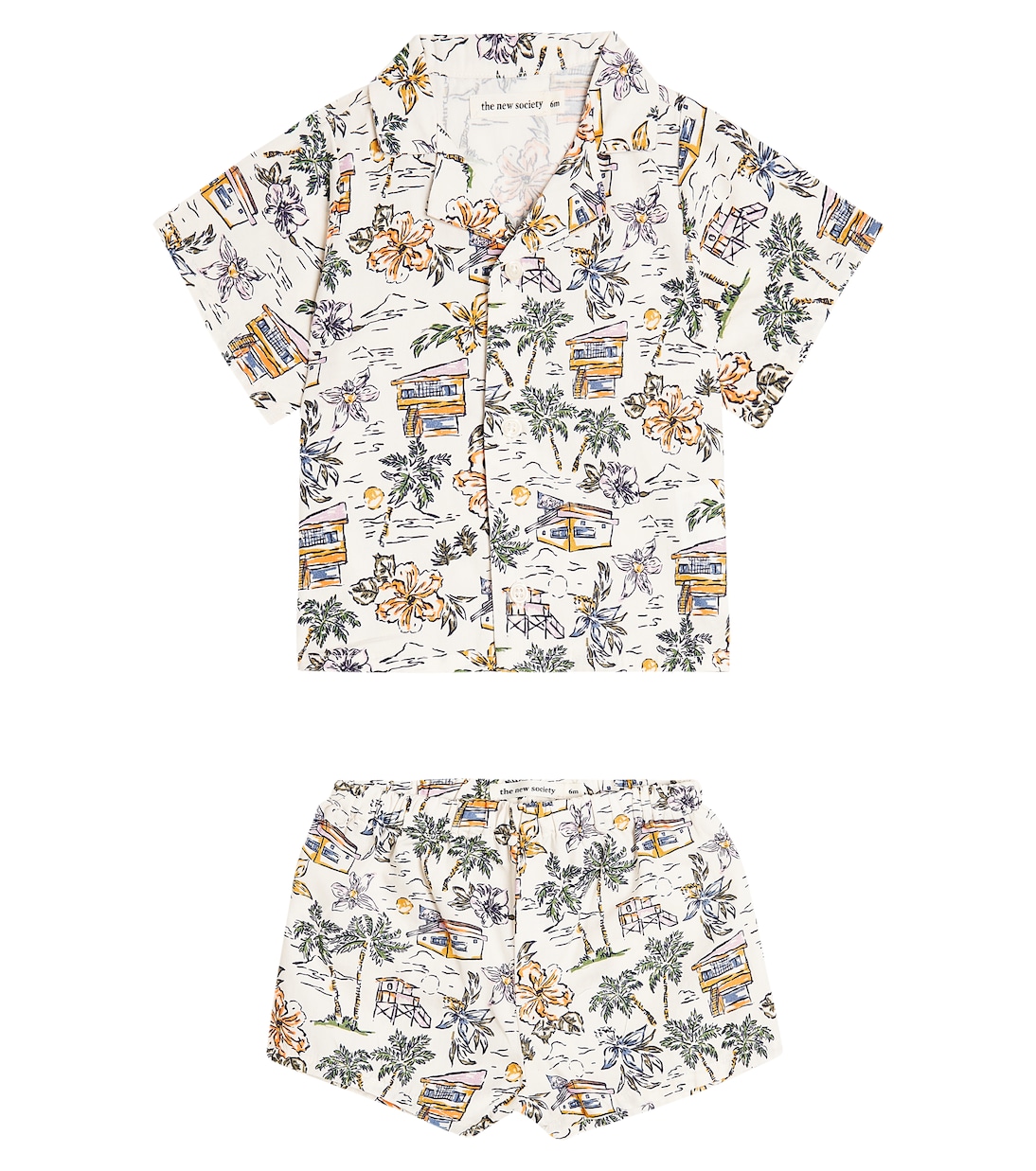 Baby Belmont cotton shirt and shorts set | The New Society