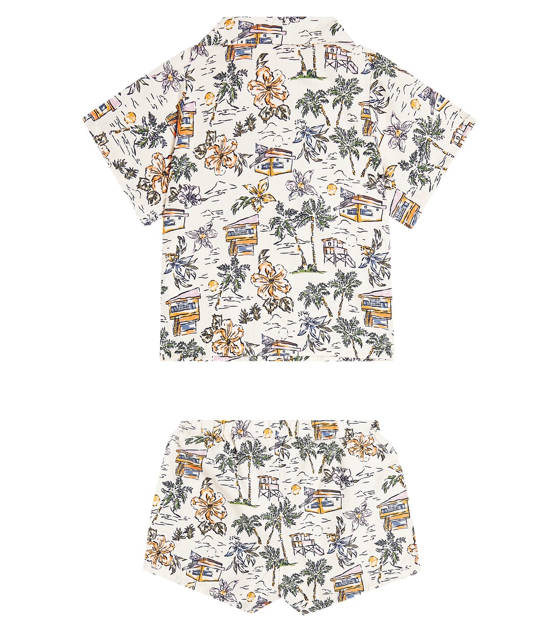 Baby Belmont cotton shirt and shorts set | The New Society