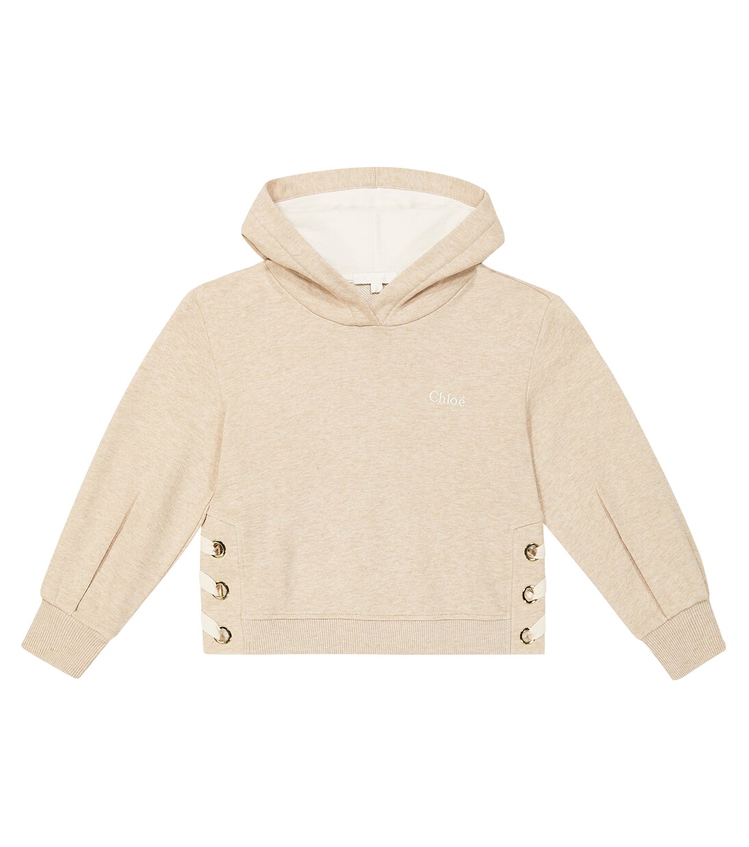 Cotton jersey hoodie | Chloé Kids