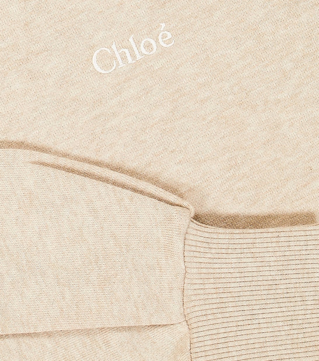 Cotton jersey hoodie | Chloé Kids
