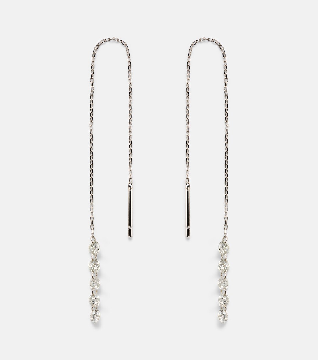 Pendientes Danaé de oro blanco de 18 ct con diamantes | Persée
